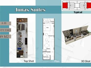 Intercontinental. Studio 49 sq.m. with city view. Hurghada