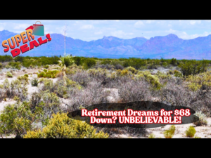 Shocking Retiree Steal! 0.56 Acres of Land In Just $68/down!