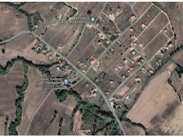 aerial photo of village