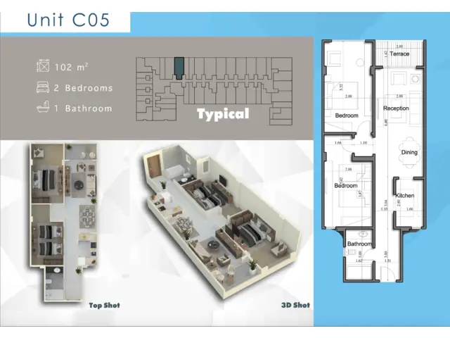 2 bedroom