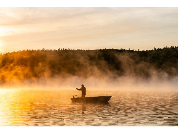 Fishing in Crown Lake